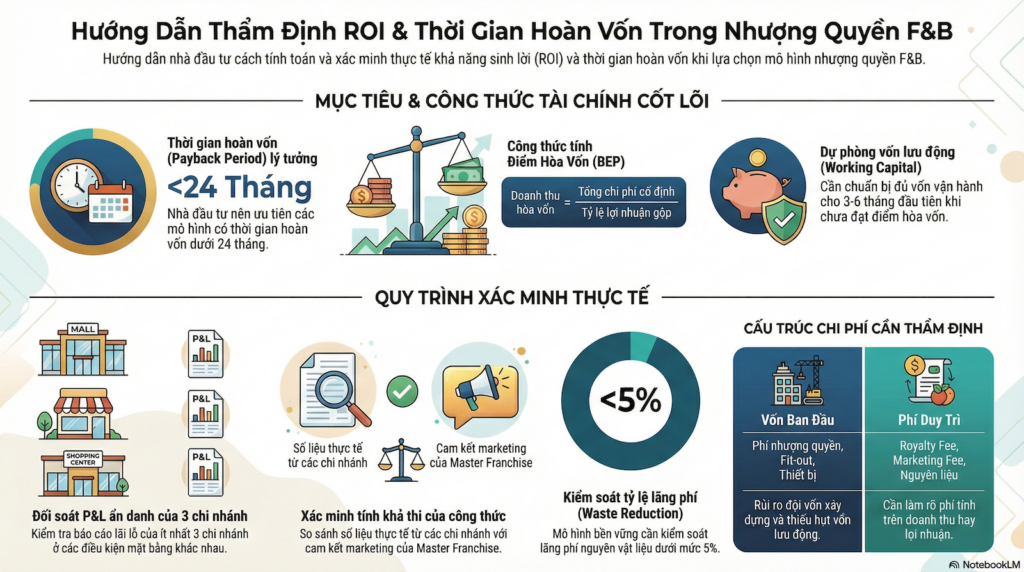 Huong dan tham dinh ROI va thoi gian hoan von trong FnB