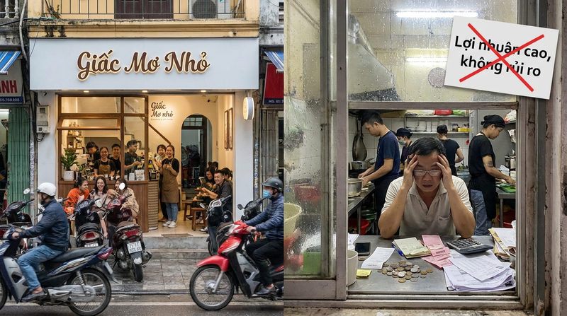 Sự thật về giấc mơ mở quán nhỏ 'Lợi nhuận cao, không rủi ro'