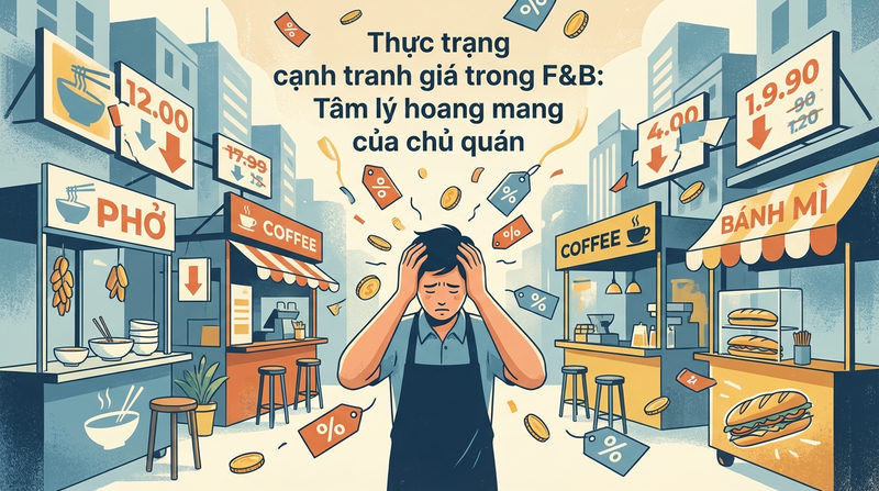 Thực trạng cạnh tranh giá trong F&B: Tâm lý hoang mang của chủ quán