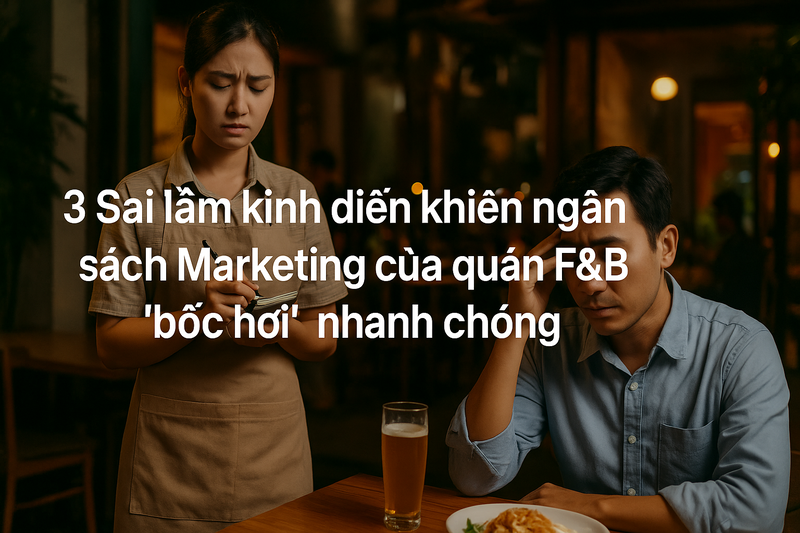 3 Sai lầm kinh điển khiến ngân sách Marketing của quán F&B 'bốc hơi' nhanh chóng