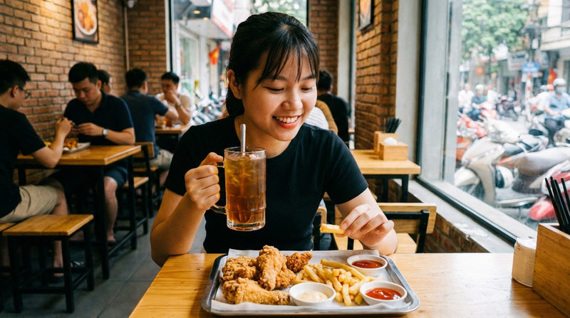 Cách Nhận Nước Miễn Phí Khi Thưởng Thức Combo Gà Và Khoai Tây