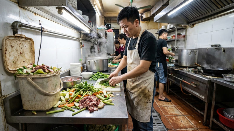 Lãng phí nguyên liệu do thiếu định lượng chuẩn (SOP)