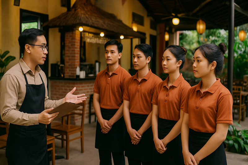 Quy trình đào tạo nhân viên F&B bài bản từ con số 0
