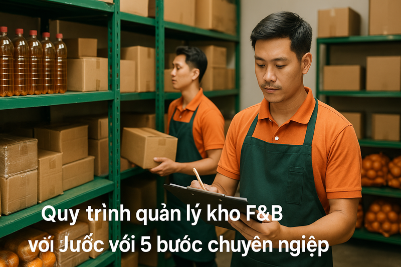 Quy trình quản lý kho F&B tiêu chuẩn với 5 bước chuyên nghiệp