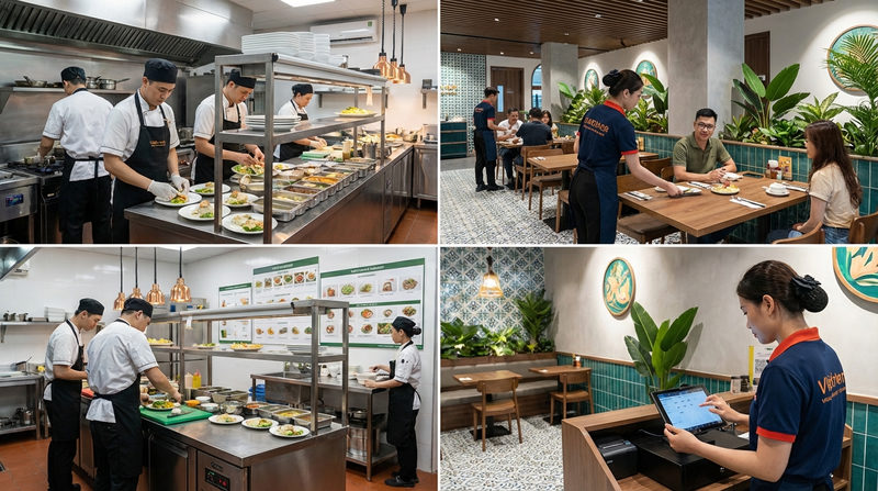 Các hạng mục cốt lõi cần chuẩn hóa trong hệ thống nhà hàng