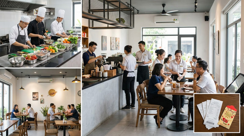 Cấu trúc chi phí tiêu chuẩn trong F&B: Quy tắc 30/30/30/10