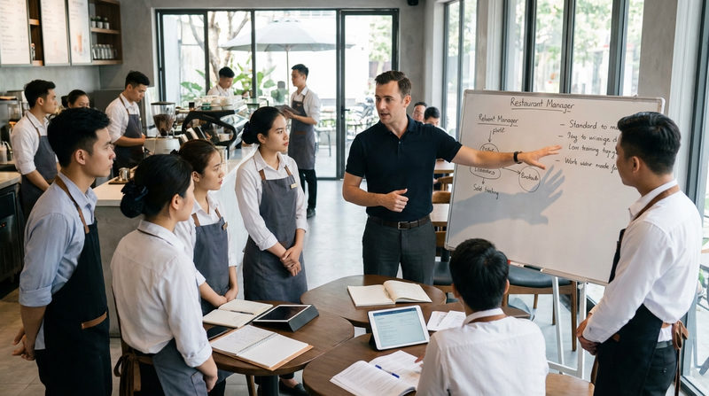 Chiến lược tuyển dụng và đào tạo nhân sự F&B nòng cốt