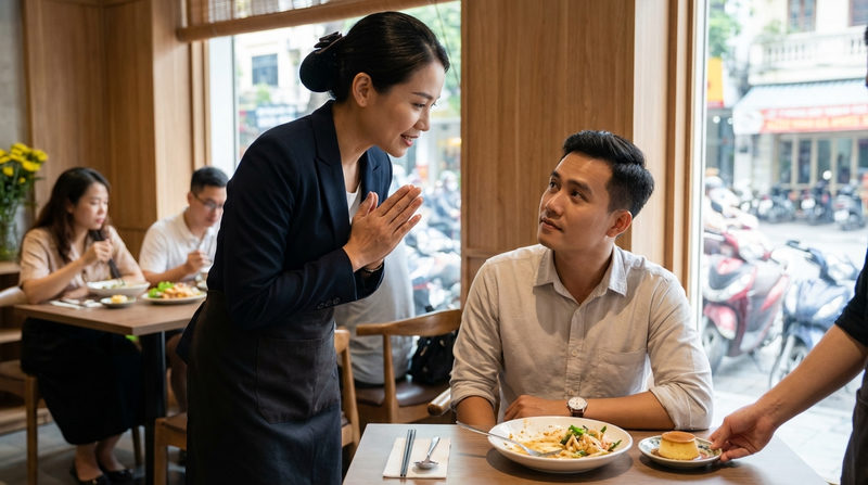 Nghệ thuật từ chối khách trả món mà vẫn khiến họ hài lòng