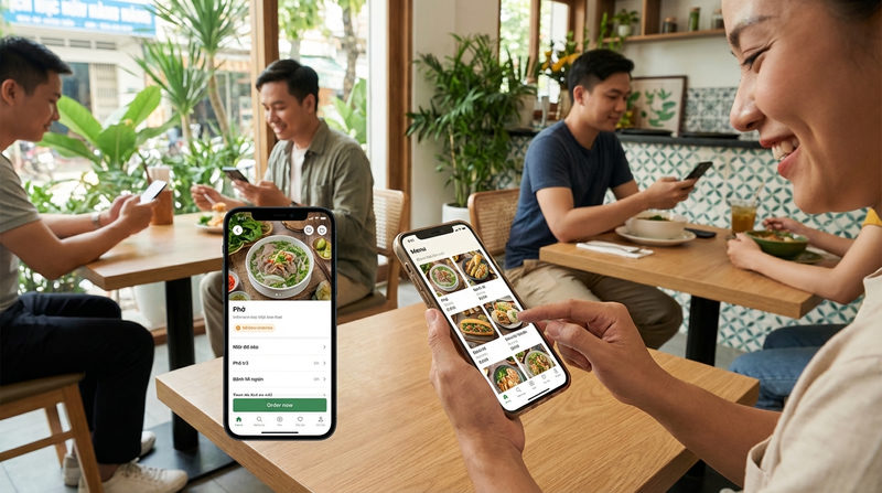 Thiết kế menu app đồ ăn: Tuyệt chiêu tăng tỷ lệ chuyển đổi đơn hàng