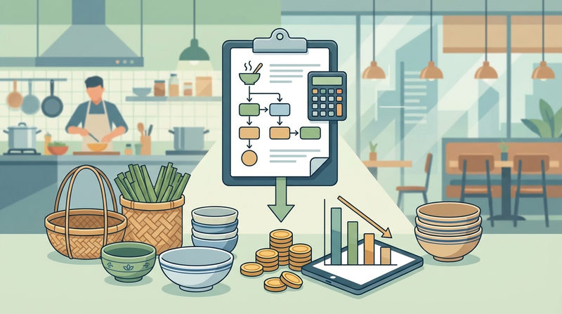 Xây dựng bảng định mức nguyên vật liệu (Recipe) - Chìa khóa giảm Food Cost