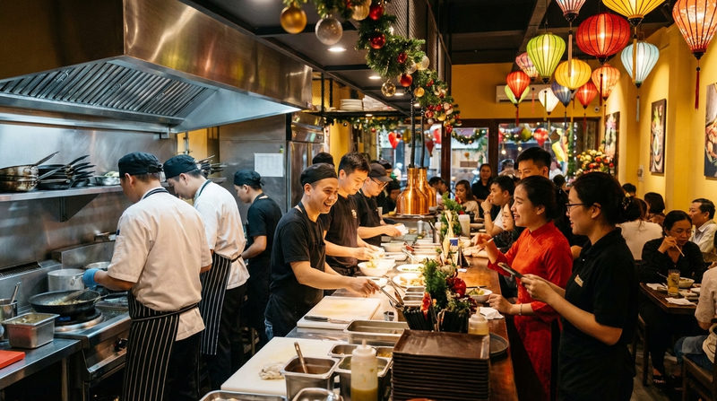 Chiến lược giữ chân nhân viên F&B giai đoạn cao điểm cuối năm