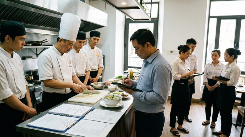 Chiến lược đào tạo và kiểm soát chất lượng để duy trì sự đồng nhất