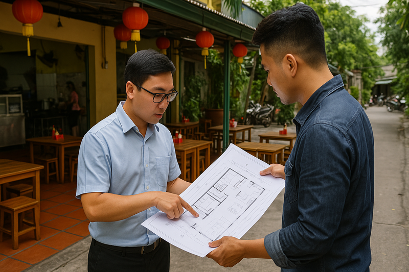 Lựa chọn mặt bằng và thiết kế không gian quán ăn