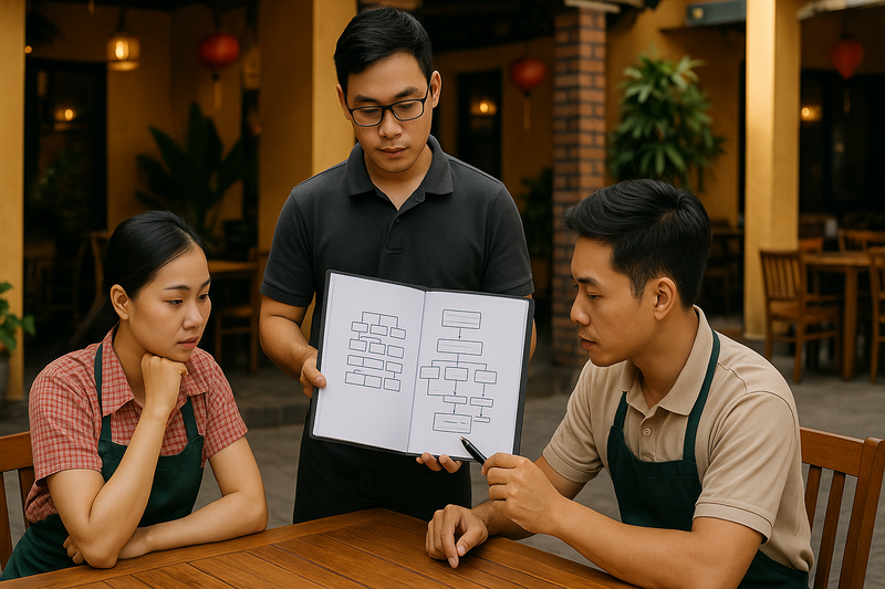 Xây dựng sơ đồ tổ chức và quy trình quản lý nhân sự