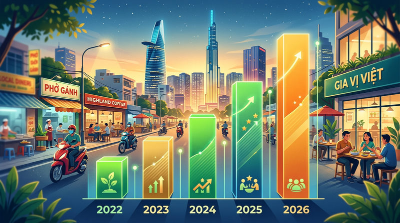 Toàn cảnh thị trường F&B Việt Nam 2026: Tăng trưởng trong sự biến động