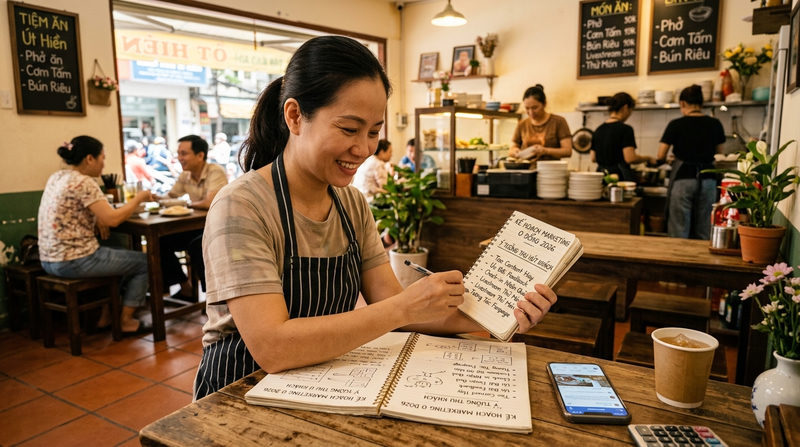 Marketing 0 đồng cho quán ăn