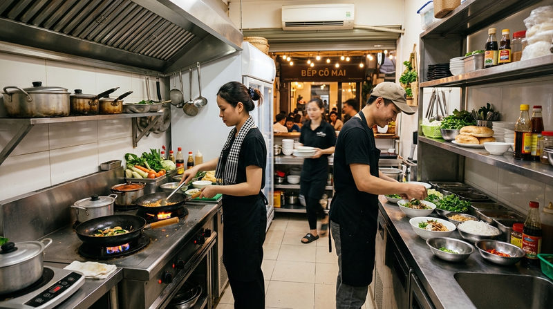 cách setup bếp quán ăn nhỏ