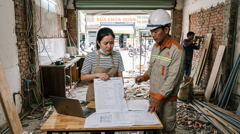 Bẫy chi phí phát sinh khi sửa chữa mặt bằng Bẫy chi phí phát sinh khi sửa chữa mặt bằng