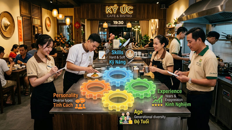 công thức Mix nhân sự ổn định