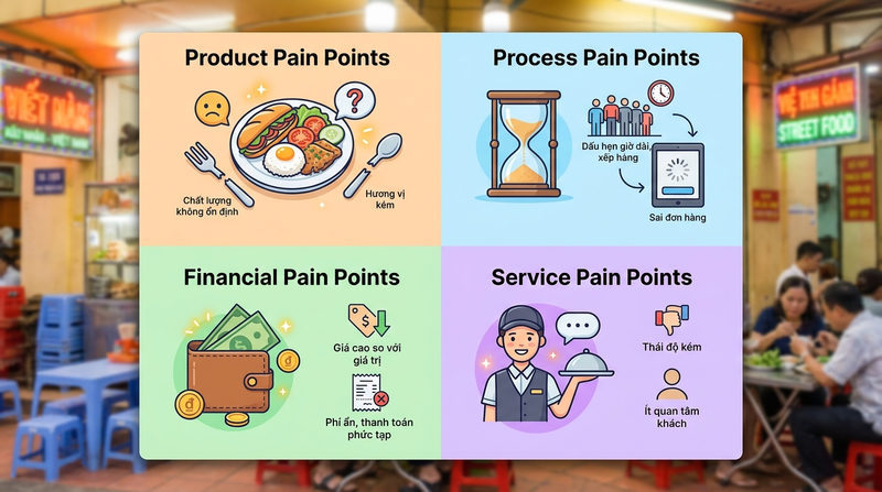 Cách tìm ra nỗi đau khách hàng F&B Cách tìm ra nỗi đau khách hàng F&B
