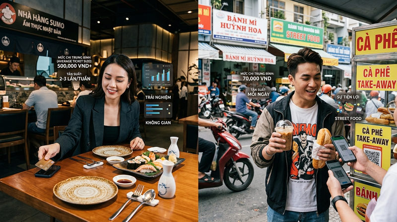 Đối tượng khách hàng mục tiêu và hành vi tiêu dùng khác biệt rất lớn