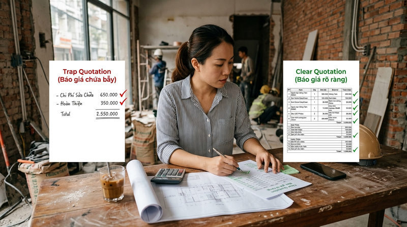 Bẫy chi phí phát sinh khi sửa chữa mặt bằng Bẫy chi phí phát sinh khi sửa chữa mặt bằng