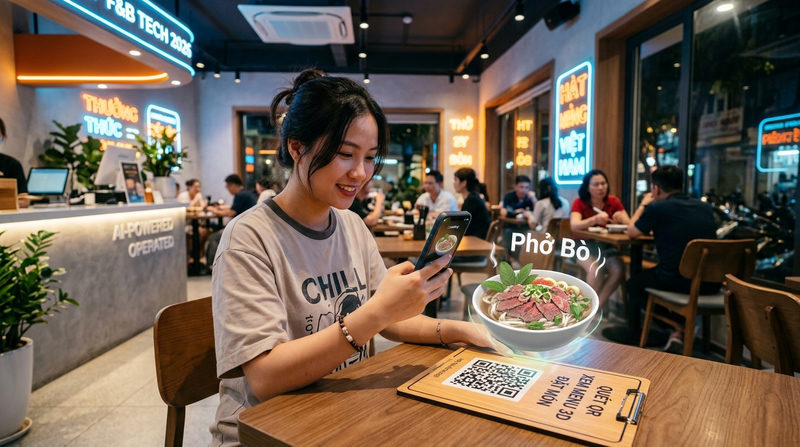 Công nghệ F&B 2026: Kỷ nguyên của AI, Tự động hóa và AR