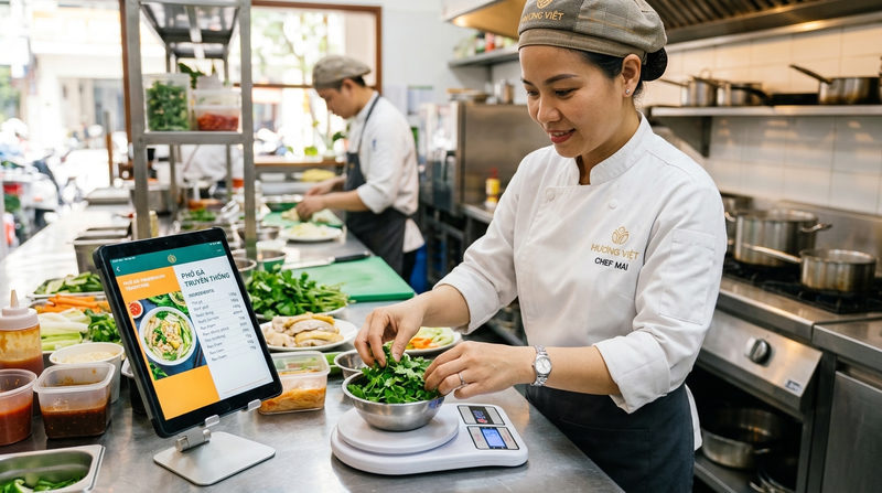 Chống thất thoát nhà hàng với tiêu chuẩn định lượng rõ ràng