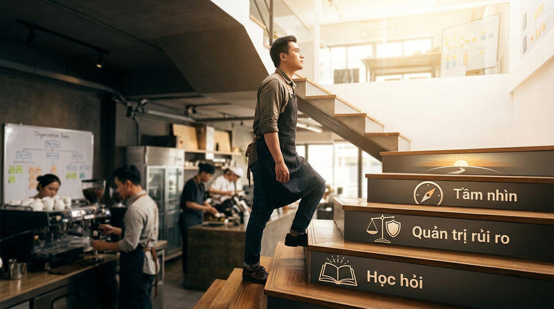 Lộ trình 'lột xác': Cách thay đổi từ tư duy làm thuê sang mindset khởi nghiệp