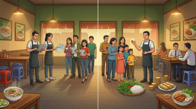 cách tăng doanh thu quán ăn không cần tăng khách