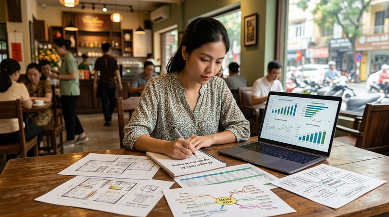  Tiêu chí tìm mặt bằng và Thiết kế quán ăn