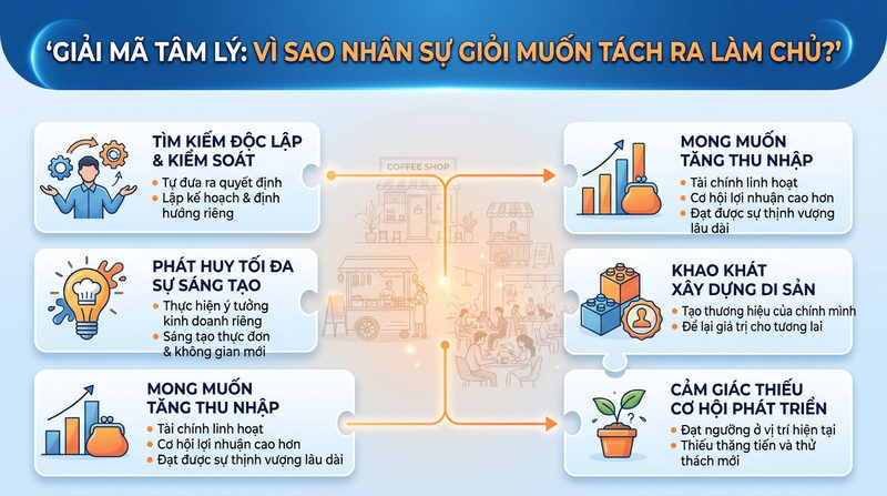 Giải mã tâm lý: Vì sao nhân sự giỏi muốn tách ra làm chủ?