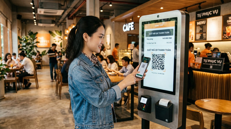 Khái niệm và cơ chế hoạt động của ứng dụng thanh toán tự động QR không người phục vụ