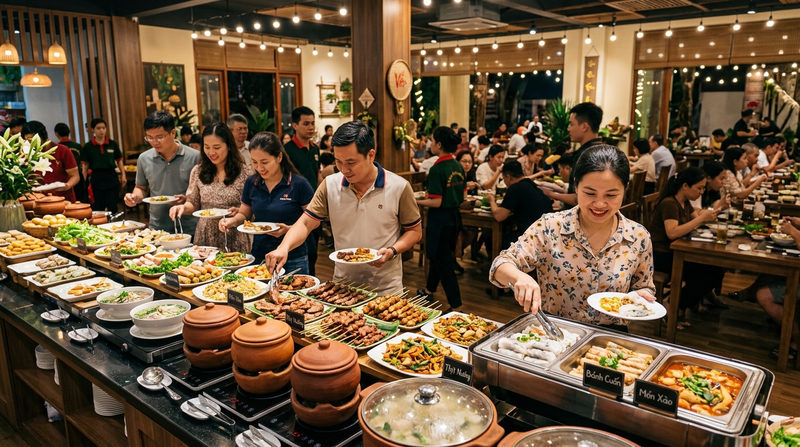 Mô hình nhà hàng buffet là gì? Ưu và nhược điểm