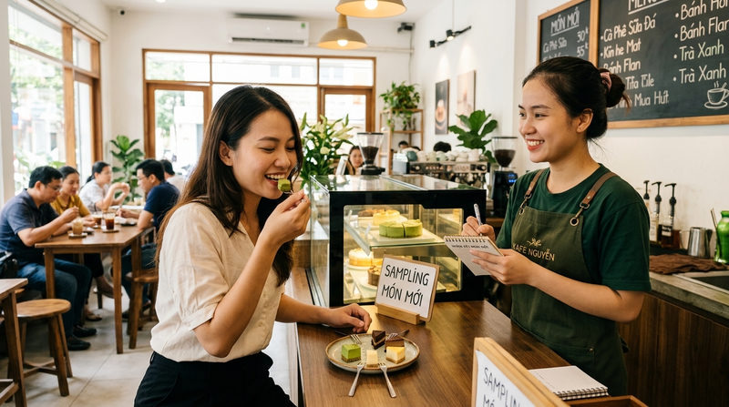 Sampling món ăn là gì và tại sao lại quan trọng trong F&B?