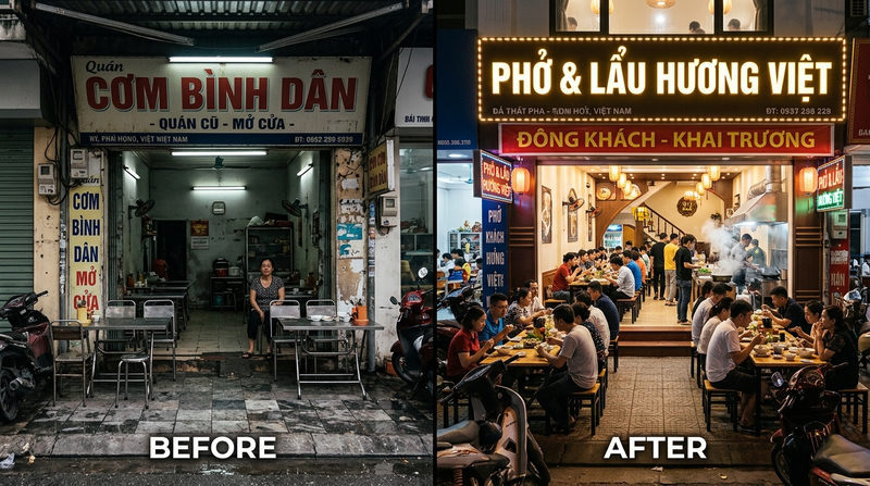 Tại sao cần thi công sửa chửa quán ăn hút khách ngay lúc này?