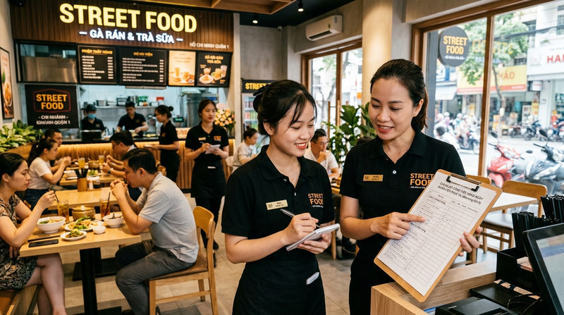 Tầm quan trọng của checklist công việc hàng ngày cho nhân viên phục vụ F&B
