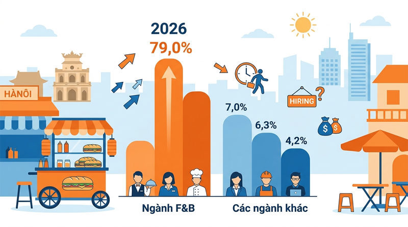 Thực trạng tỷ lệ nghỉ việc (Turnover Rate) ngành F&B năm 2026