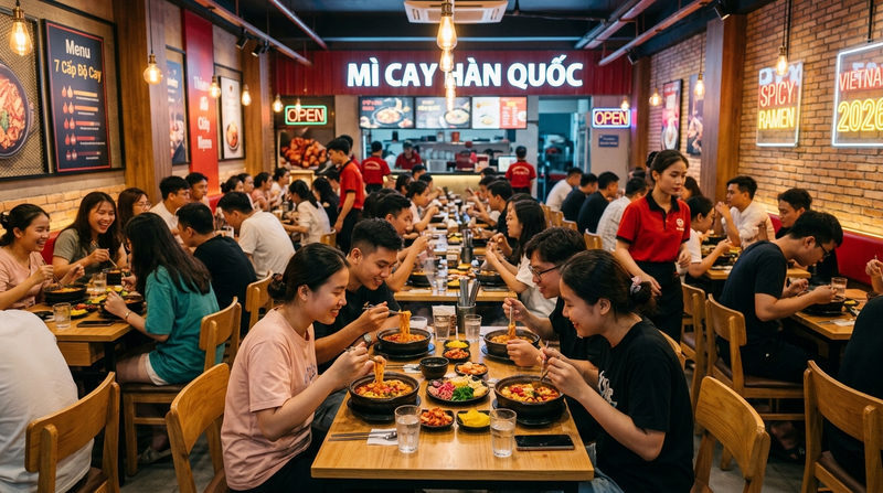 Tiềm năng thị trường và xu hướng kinh doanh mì cay năm 2026