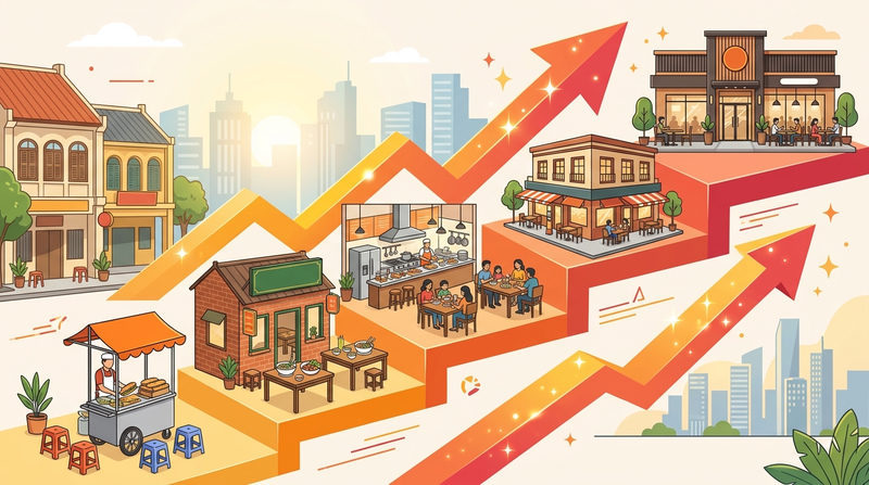 Tổng quan hành trình phát triển quán ăn từ nhỏ đến lớn