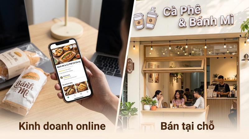 Tổng quan: Kinh doanh online và bán tại chỗ (offline)
