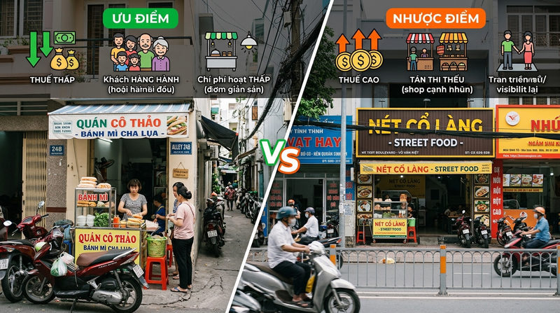 Ưu và nhược điểm của mô hình kinh doanh trong hẻm