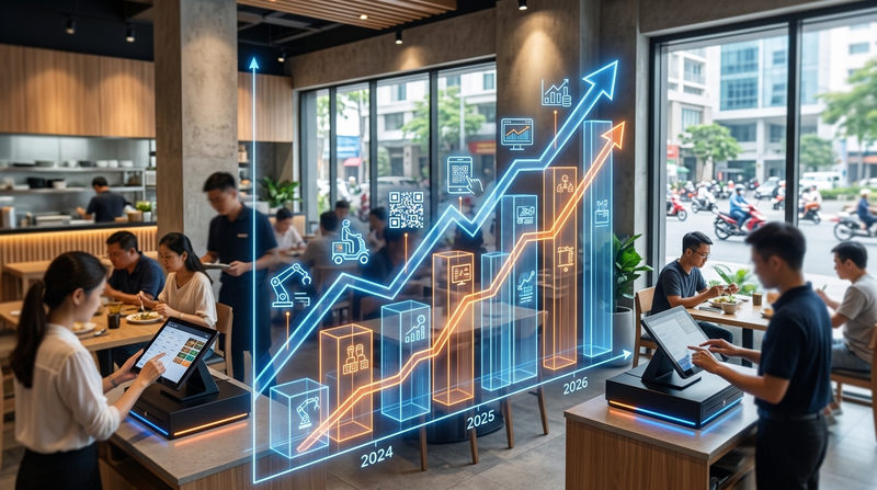 Xu hướng và Lợi ích của AI & Tự động hóa trong F&B năm 2026