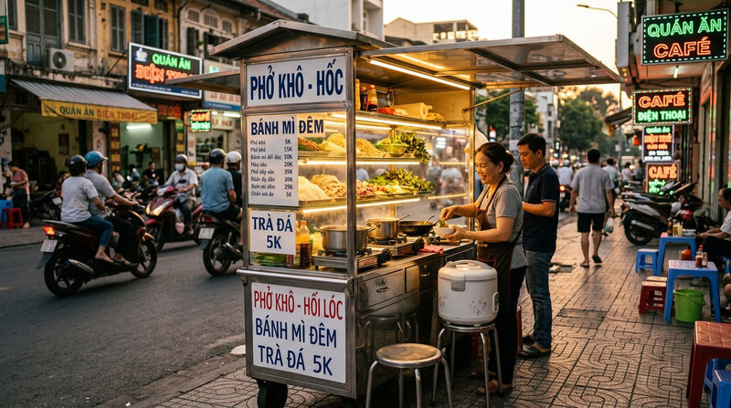 Bán đồ ăn vỉa hè cần những gì? Chi tiết bài toán vốn
