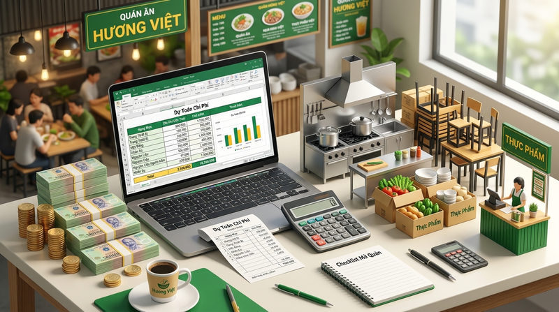 checklist mở quán ăn cho người mới