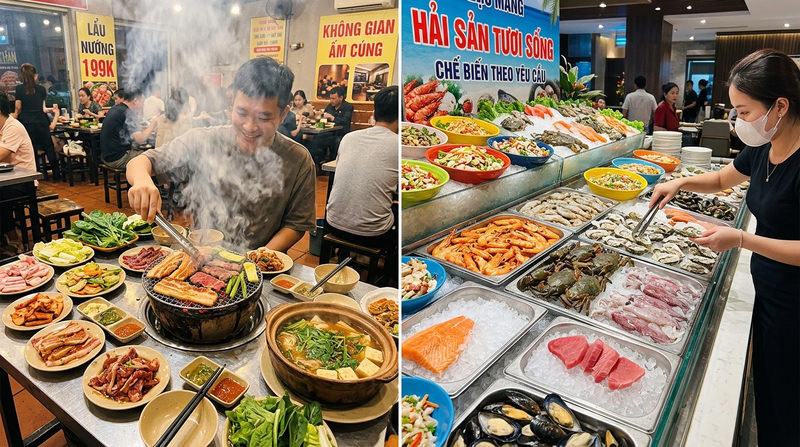 Các mô hình nhà hàng buffet thịnh hành nhất 2026