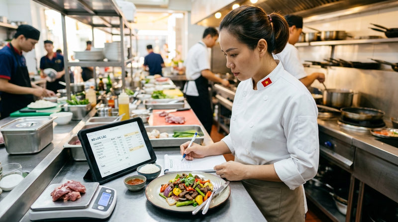 Cách tính định lượng món ăn và xây dựng bảng Food Cost