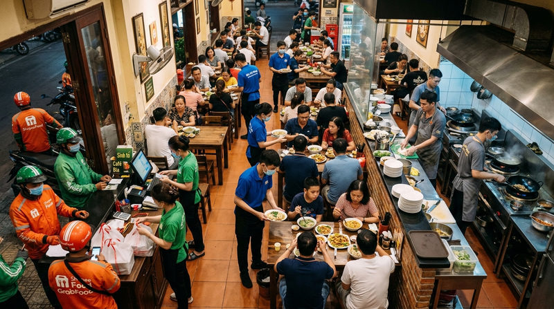 cách vận hành quán ăn giờ cao điểm cách vận hành quán ăn giờ cao điểm