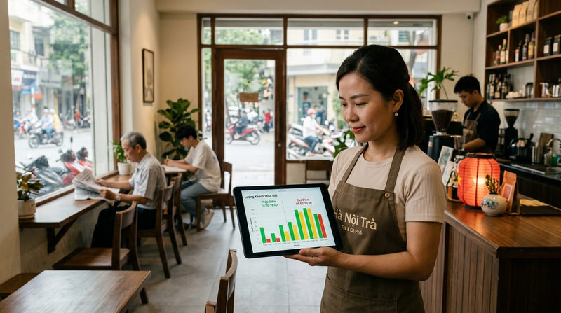 Cách xác định chính xác khung giờ vắng khách cho cửa hàng