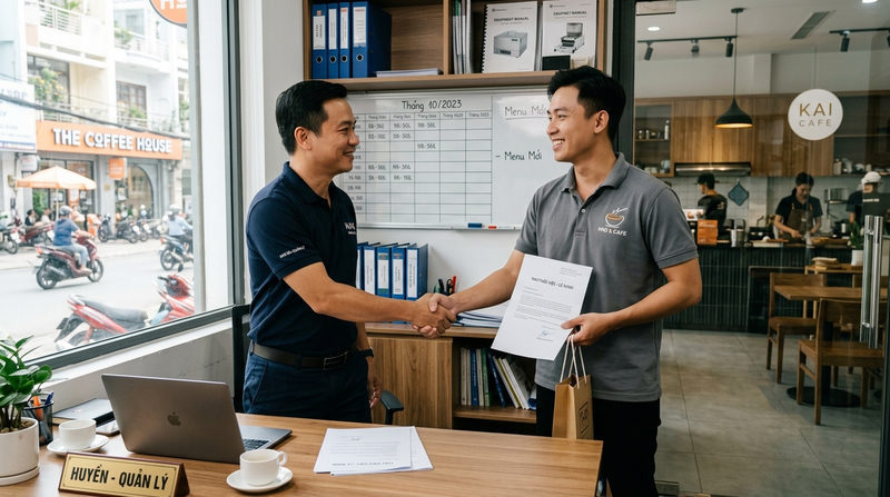 Cách xử lý khéo léo khi nhân sự xin nghỉ mở quán riêng